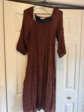 DR2 Rust Speckled Midi Dress